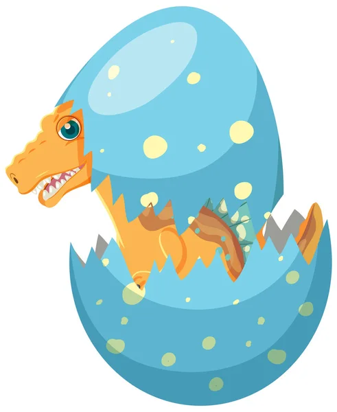 Lindo Tyrannosaurus Dinosaurio Dibujos Animados Ilustración — Vector de stock