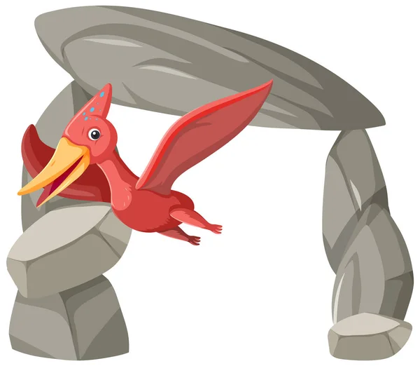 Pterosaurs ไดโนเสาร การ นภาพประกอบ — ภาพเวกเตอร์สต็อก