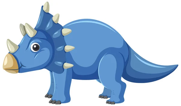 かわいいトリケラトプス恐竜の漫画のイラスト — ストックベクタ