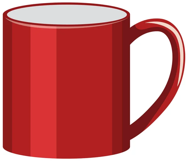 Eine Kaffeetasse Auf Weißem Hintergrund — Stockvektor