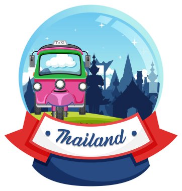 Bangkok Tayland Landmark Logo Sancakları