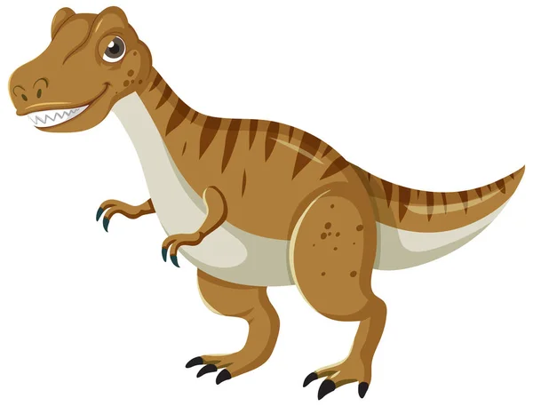 Симпатичная Иллюстрация Мультфильму Тираннозавре — стоковый вектор