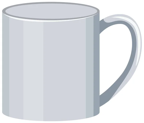Kaffekopp Vit Bakgrund Illustration — Stock vektor
