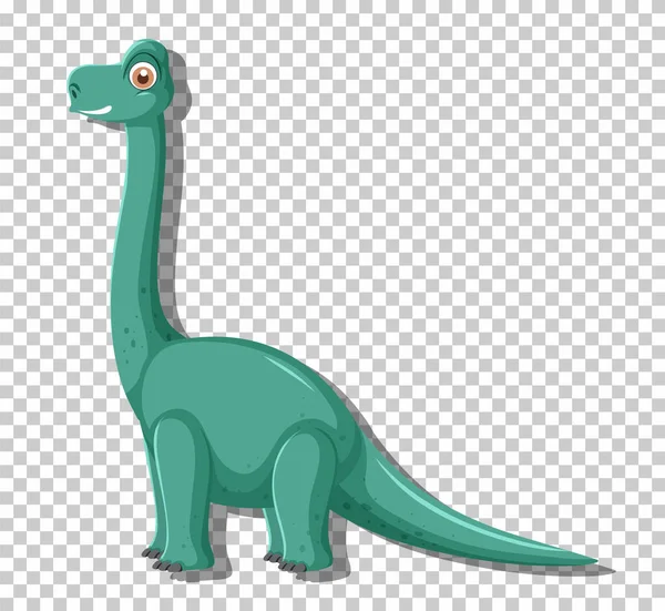 Симпатичный Диплодок Динозавров Изолированная Иллюстрация — стоковый вектор