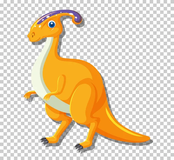 Милий Парасуролопус Динозавр Ізольовані Ілюстрації — стоковий вектор