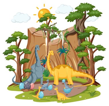 Ormandaki dinazorlar izole edilmiş.