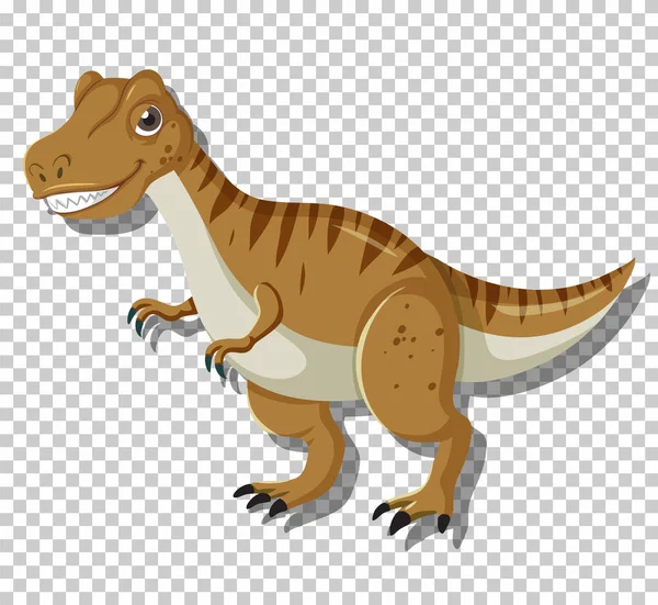 Niedliche Tyrannosaurus Dinosaurier Isolierte Illustration — Stockvektor