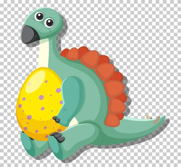 Милий Стегозавр Динозавр Ізольовані Ілюстрації — стоковий вектор
