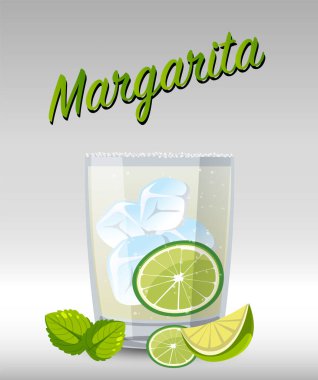 Bardakta margarita kokteyli