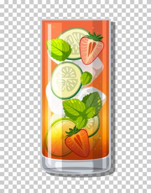 Cam resimli Pimms cup kokteyli.