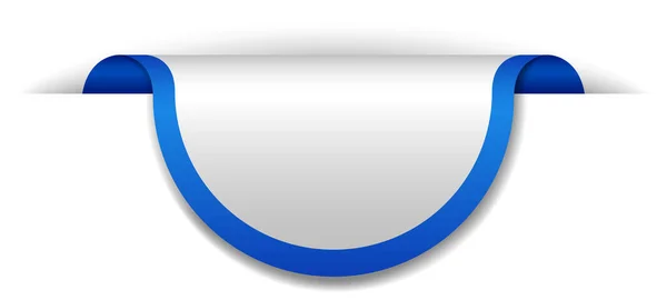 Conception Bannière Bleue Sur Fond Blanc Illustration — Image vectorielle