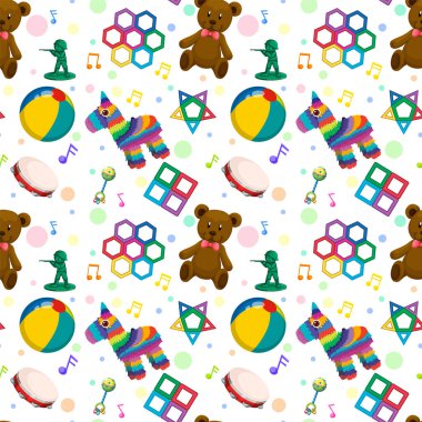 Çocuklar kusursuz desenli resimlerle oynar