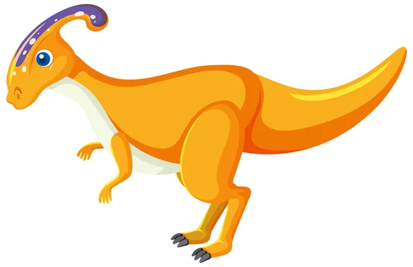 かわいい寄生虫恐竜の漫画のイラスト — ストックベクタ