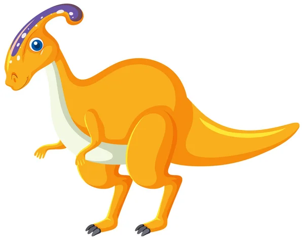 Cute Parasaurolophus Dinosaur Cartoon illustration