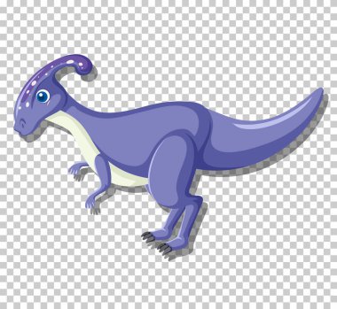 Şirin parasaurolophus dinozoru izole edilmiş.