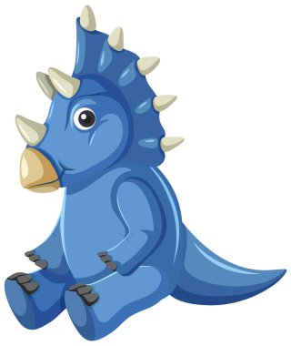 Şirin Triceratop Dinozor Çizgi Filmi Çizimi