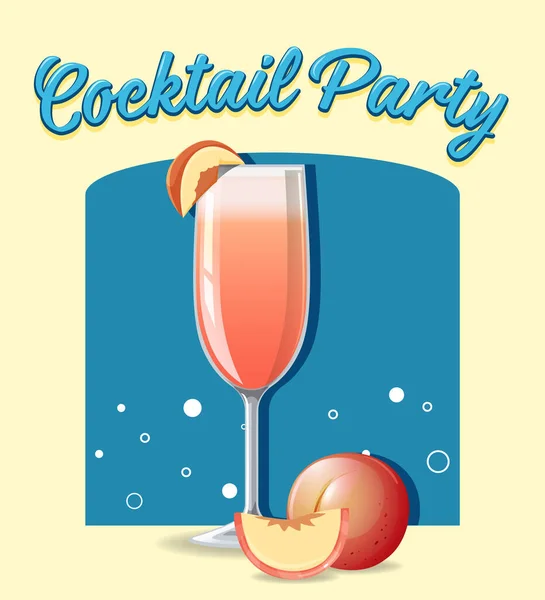 Cocktail Glaset Illustration — Stock vektor