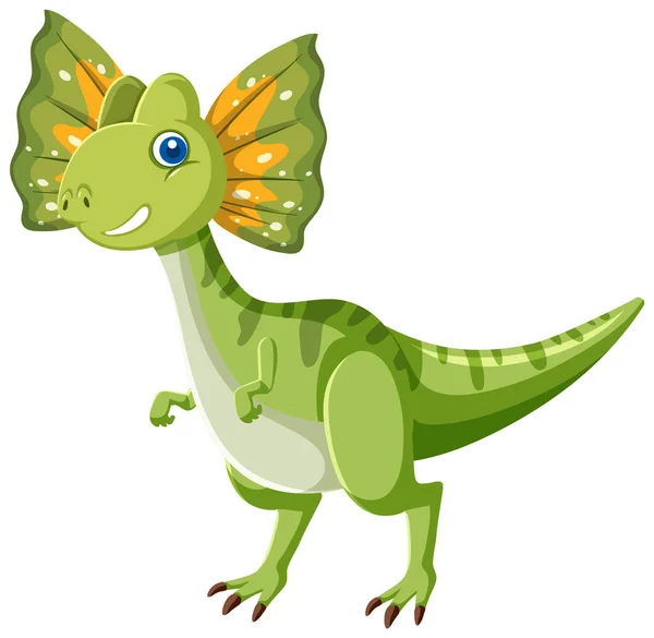 Cute Dilophosaurus Dinosaur Cartoon illustration