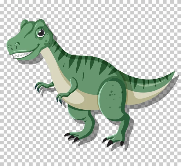 Lindo Dinosaurio Tiranosaurio Ilustración Aislada — Vector de stock