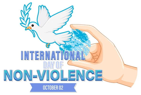 Διεθνής Ημέρα Κατά Της Βίας Εικονογράφηση Αφίσα Σχεδιασμός — Διανυσματικό Αρχείο