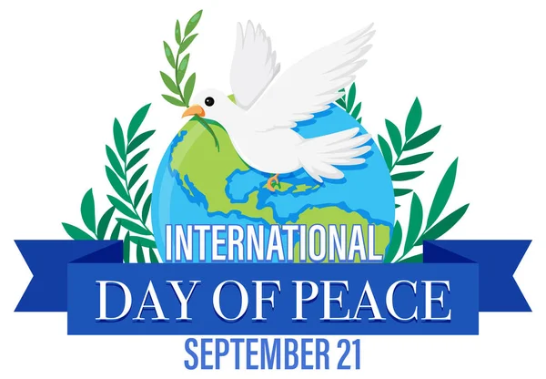 International Day Peace Illustration — Vettoriale Stock
