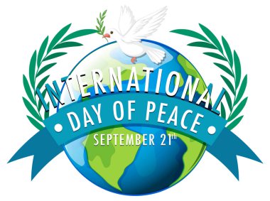 Uluslararası Barış Günü Bayrak Tasarımı İllüstrasyonu