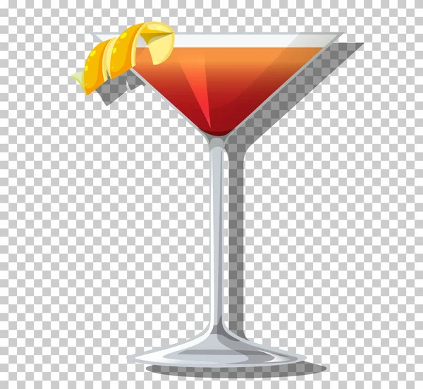 Martinez Cocktail Glas — Stockvektor