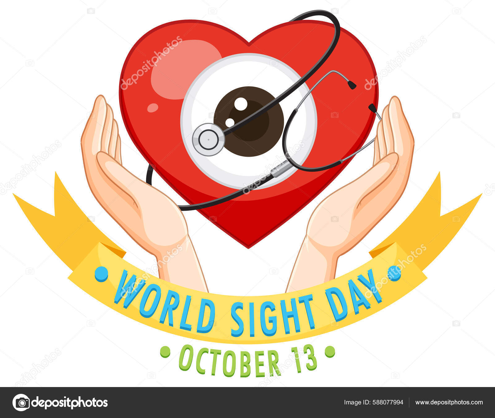 World Sight Day Poster Design Illustration Stock Vector Image by ©blueringmedia 588077994