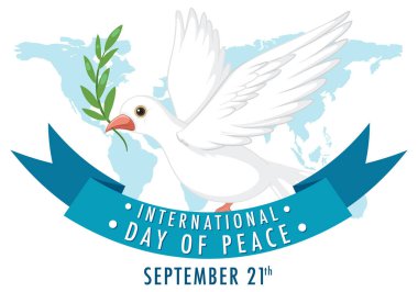 Uluslararası Barış Günü Bayrak Tasarımı İllüstrasyonu