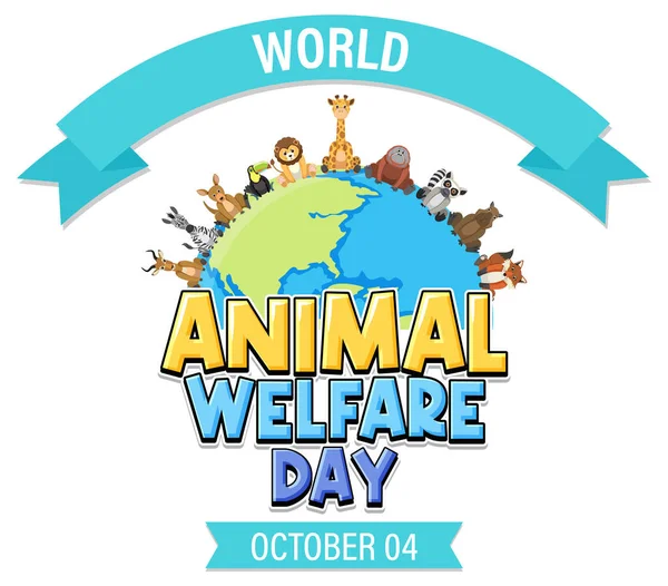 World Animal Welfare Day Poster Illustration — Photo