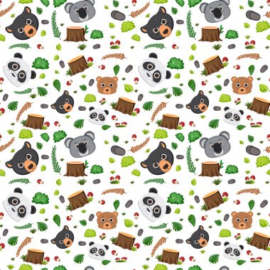 Sevimli hayvani, kusursuz desen çizimi