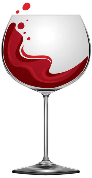 Drinking Red Wine Concept Vector Illustration — Vettoriale Stock