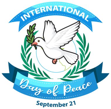 Uluslararası Barış Günü Bayrak Tasarımı İllüstrasyonu