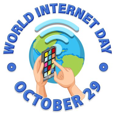 World Internet Day Banner Design illustration