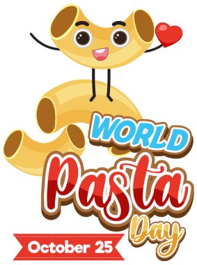 World Pasta Day Poster Design illustration