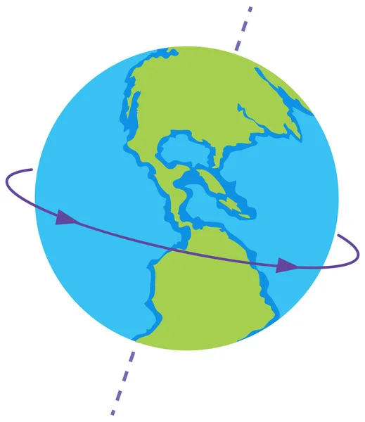 Спінінг Глобус Ізольовані Векторні Ілюстрації — стоковий вектор