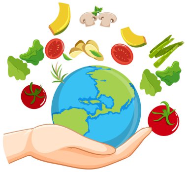 Dünya yiyecek ve sebze örnekleriyle dolu.