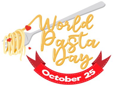 World Pasta Day Poster Design illustration