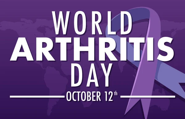 World Arthritis Day Poster Design Illustration — Stockový vektor