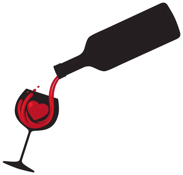 Drinking Wine Concept Vector Illustration — Διανυσματικό Αρχείο