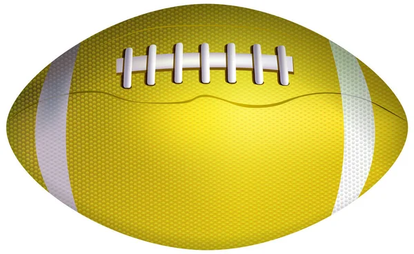 Realistic Rugby Ball Isolated Illustration — Archivo Imágenes Vectoriales