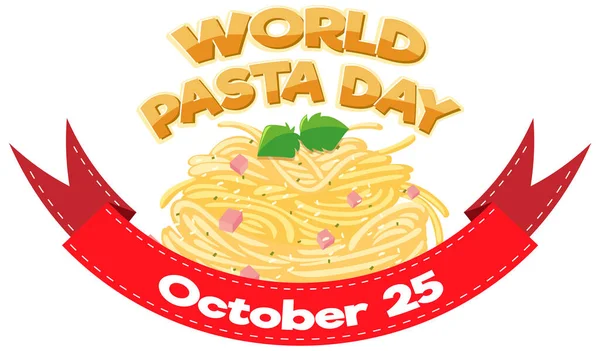 World Pasta Day Poster Design illustration