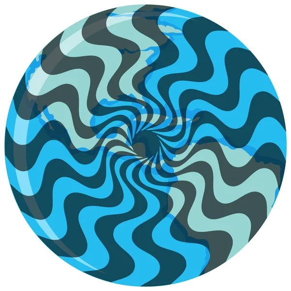 Fraser Spiral Illusion Vector Illustration — ストックベクタ