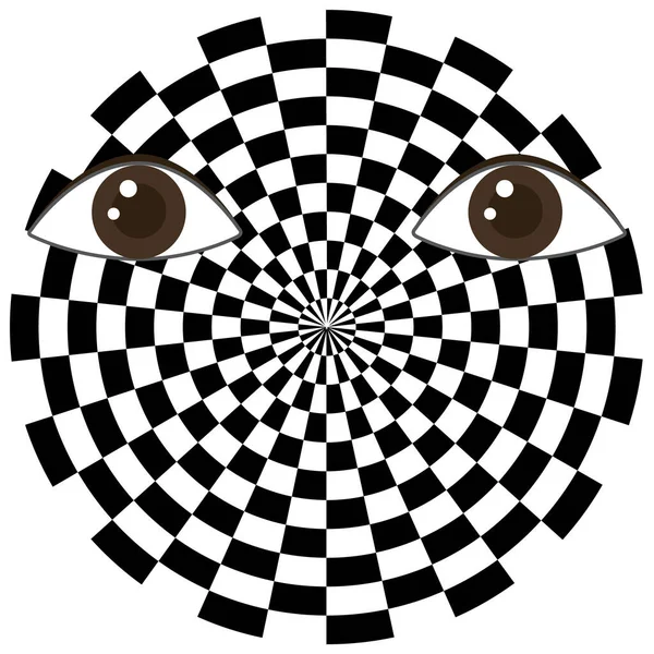 Fraser Spiral Illusion Vector Illustration — Archivo Imágenes Vectoriales