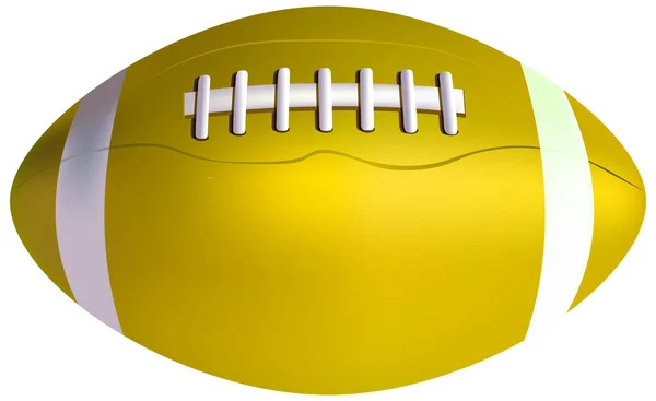 Rugby Ball Isolated Illustration —  Vetores de Stock