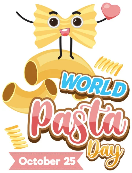 World Pasta Day Poster Design illustration