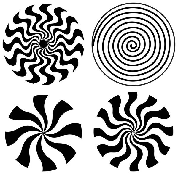 Fraser Spiral Illusion Vector Illustration — Stock Vector