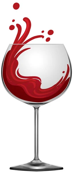 Drinking Red Wine Concept Vector Illustration — Vector de stock