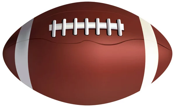 Rugby Ball Isolated Illustration — Vetor de Stock