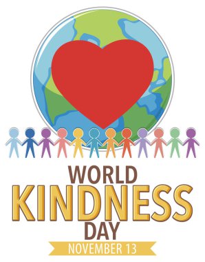 World Kindness Day Logo Concept illustration